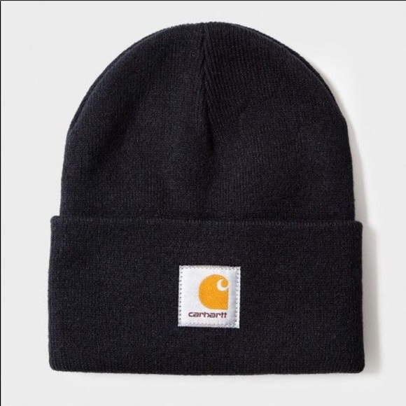 🆕⭐️ NWT Carhartt Knit Beanie Black Hat🎁 - Picture 3 of 3